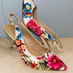 Ann Marino floral heels